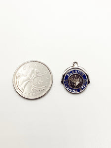 Florida Sunshine State Spinning Medallion Souvenir Charm