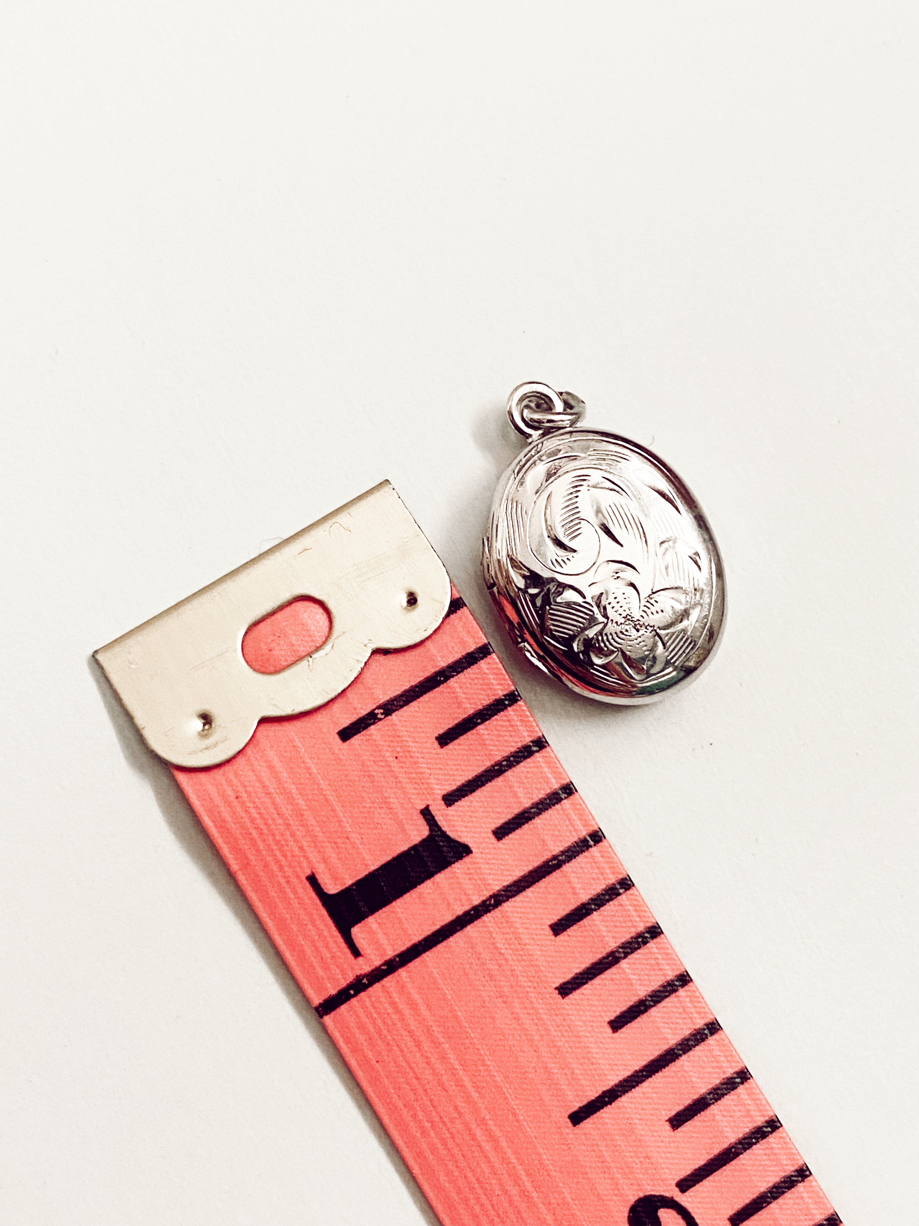 Vintage Etched Oval Locket II