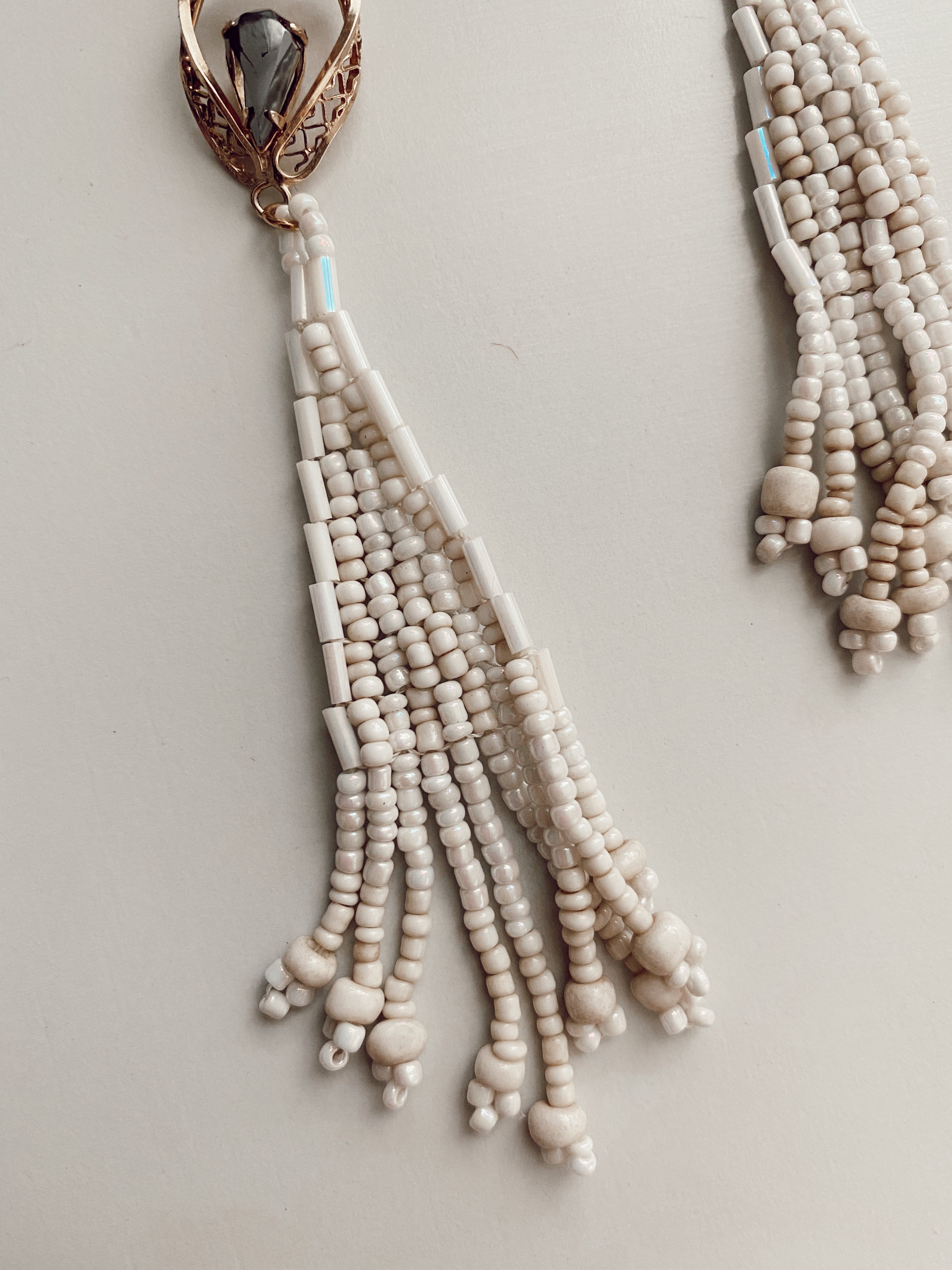 Gold Filled + Beaded Statement Earrings