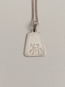 Taurus Zodiac Pendant with Chain - Sterling Silver