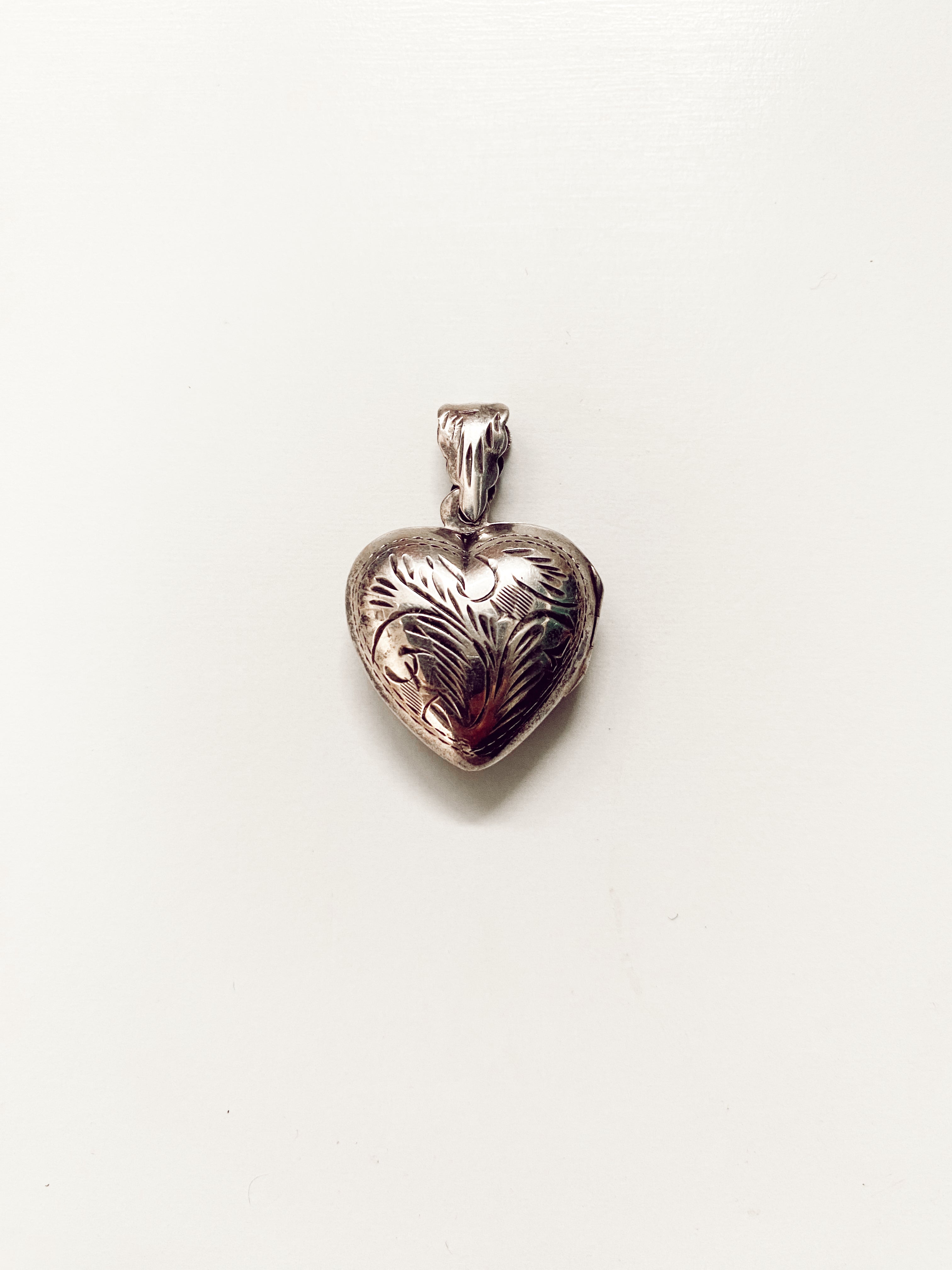 Vintage Repoussé Etched Heart Locket I