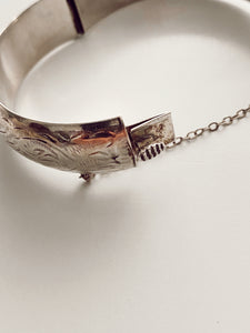 Birks Sterling Silver Etched Cuff III