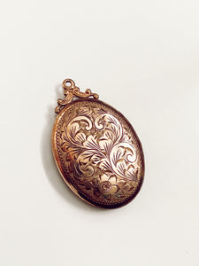 Vintage Birks Large Gold Locket