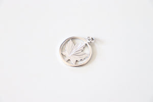 Maple Leaf Medallion Charm